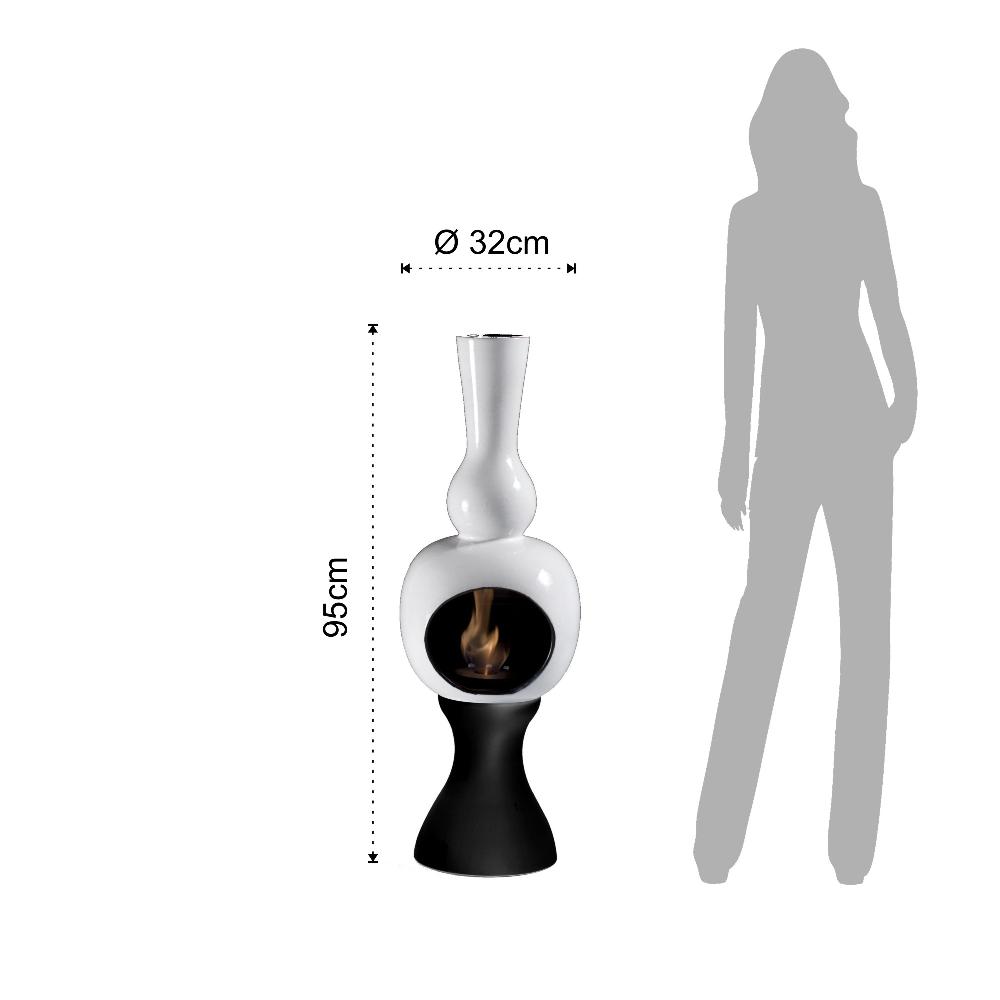 Tomasucci Caminetto A Bioetanolo ONDA WHITE