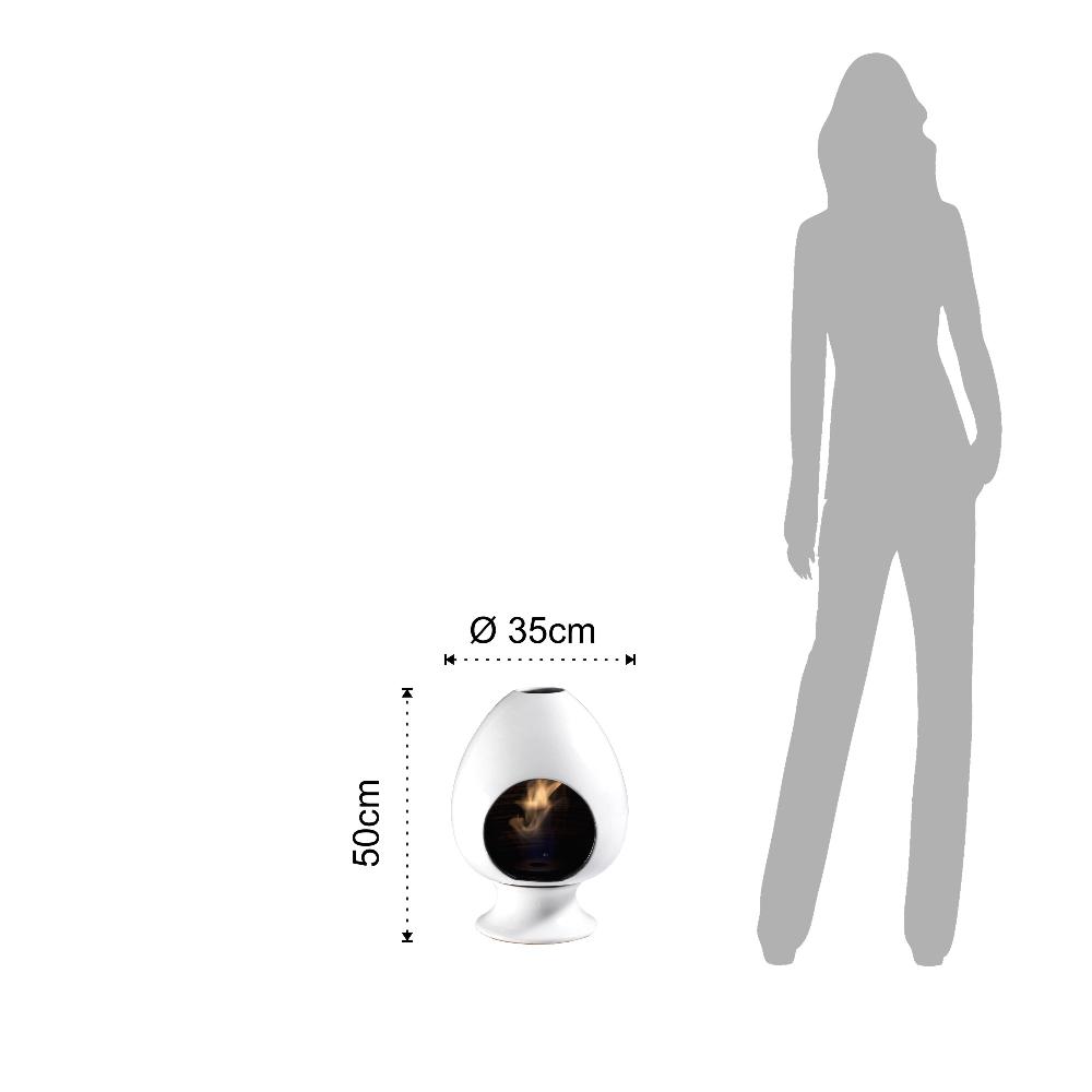 Tomasucci Caminetto A Bioetanolo PIGNA WHITE