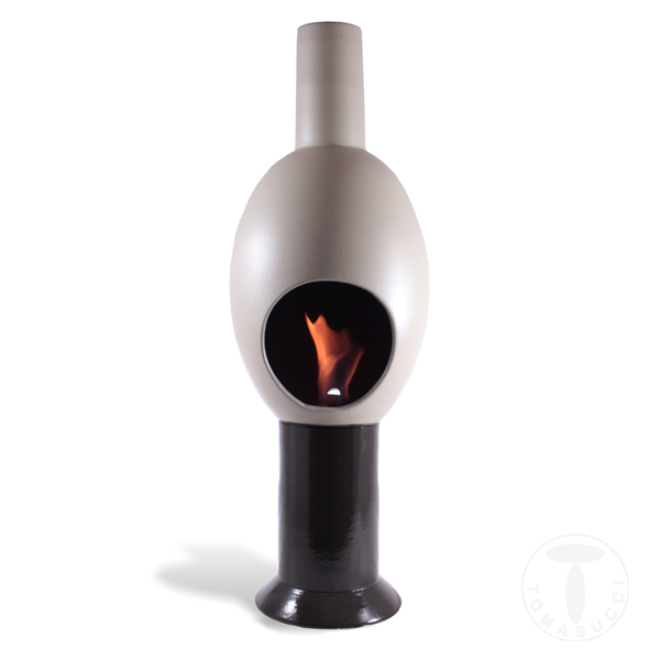Tomasucci caminetto a bioetanolo UOVO GREY
