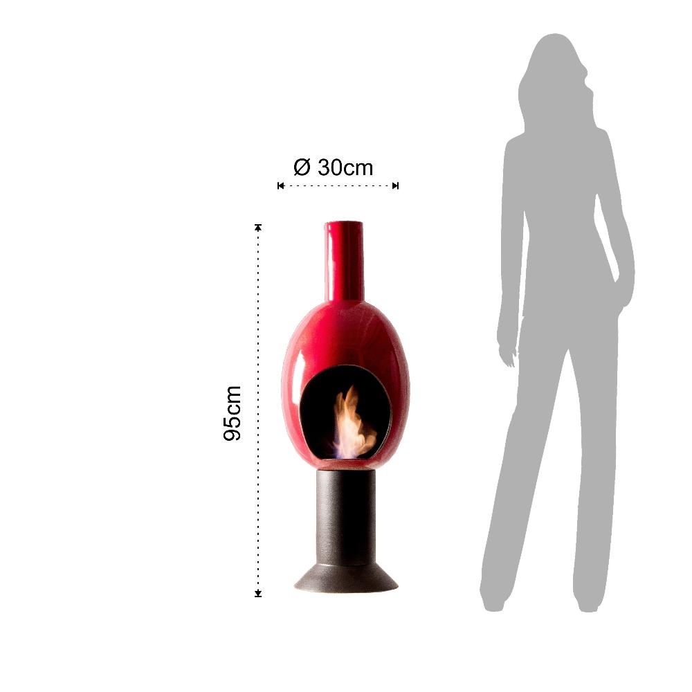 Tomasucci Caminetto A Bioetanolo UOVO RED