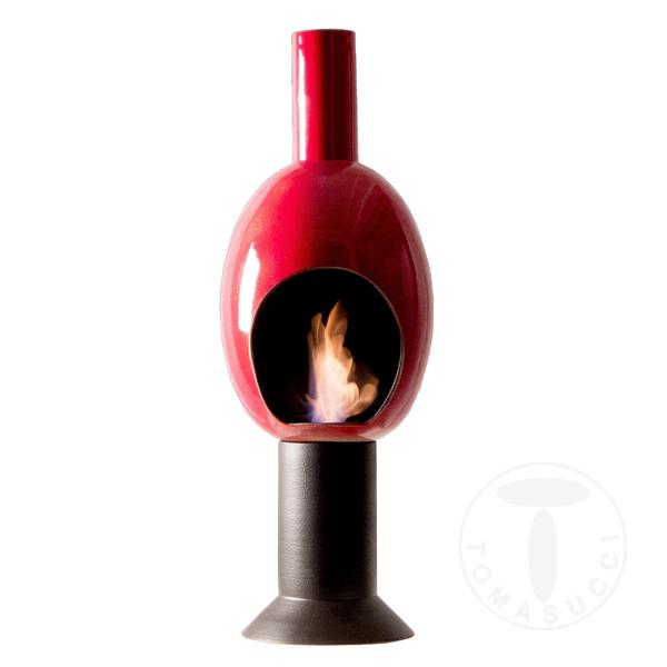 Tomasucci caminetto a bioetanolo UOVO RED