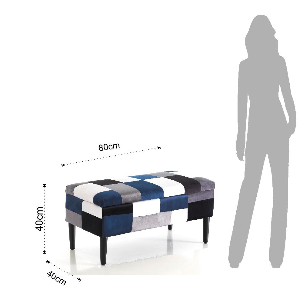 Tomasucci Cassapanca Contenitore KALEIDOS BLUE