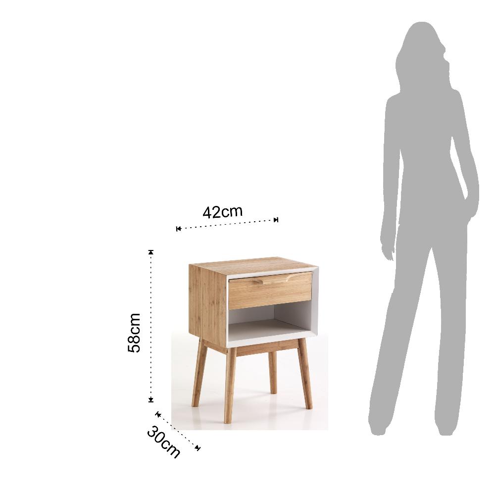 Tomasucci Comodino / Tavolino HIJO WHITE