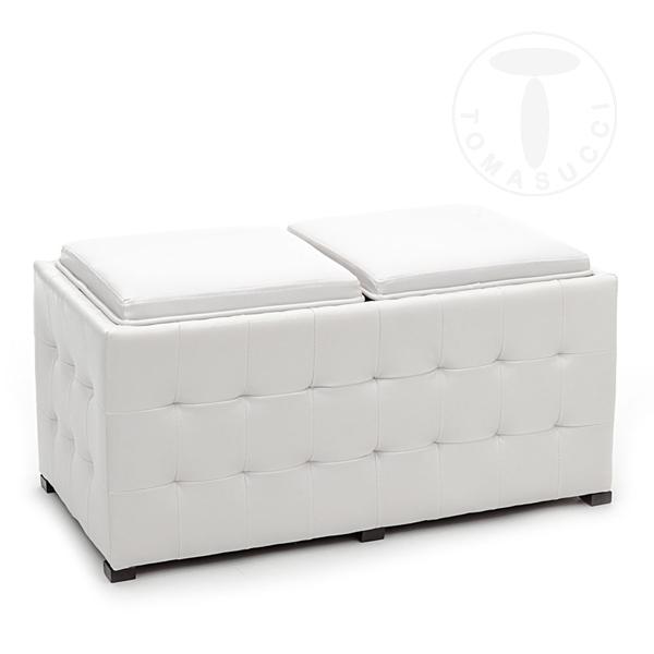 Tomasucci doppio pouf DIZZY WHITE