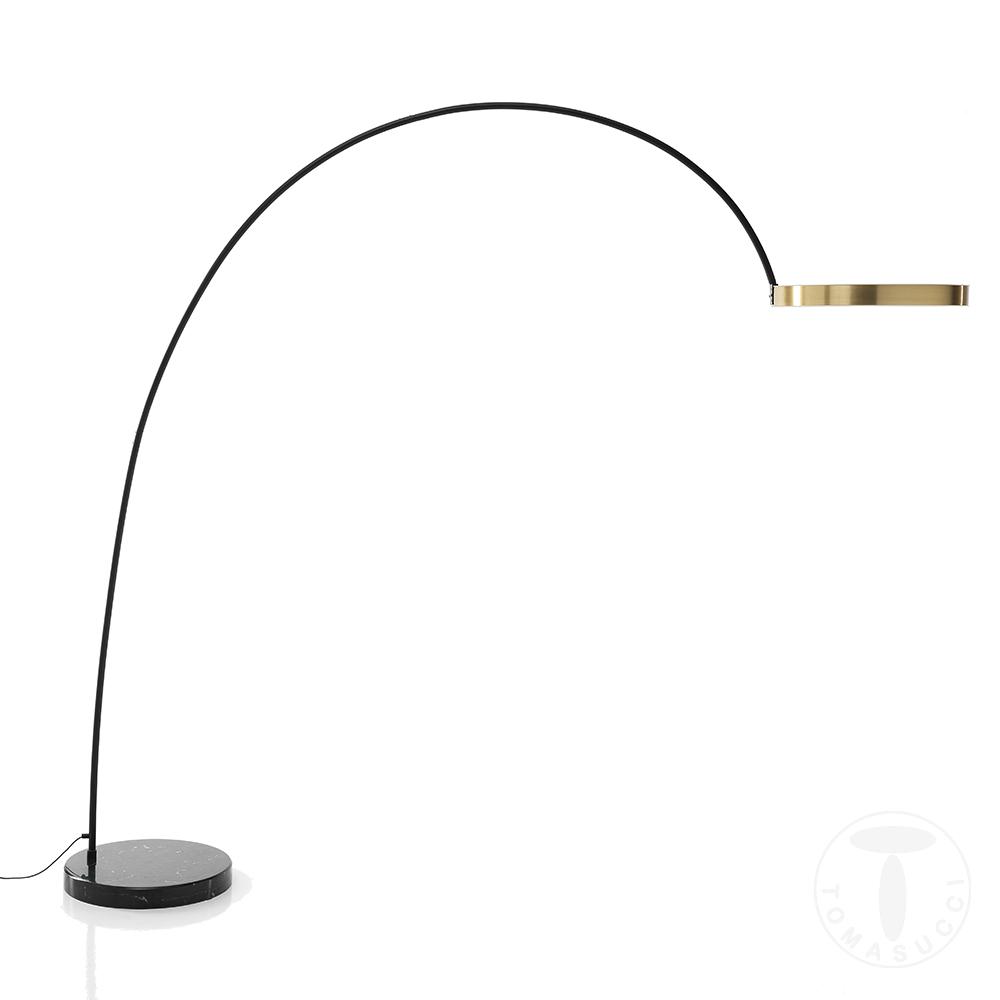 Tomasucci lampada da terra ad arco HALO GOLD