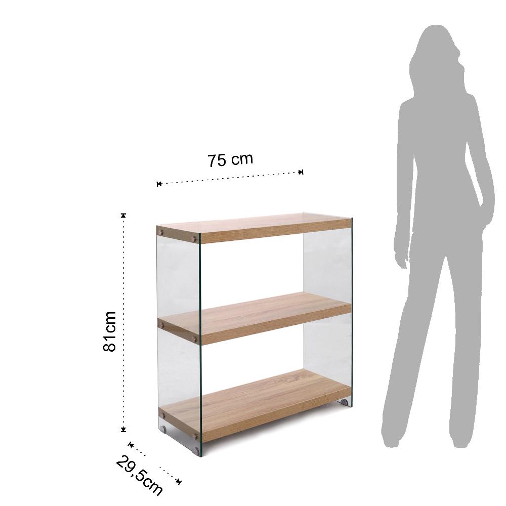 Tomasucci Libreria 3 Ripiani NANCY 75