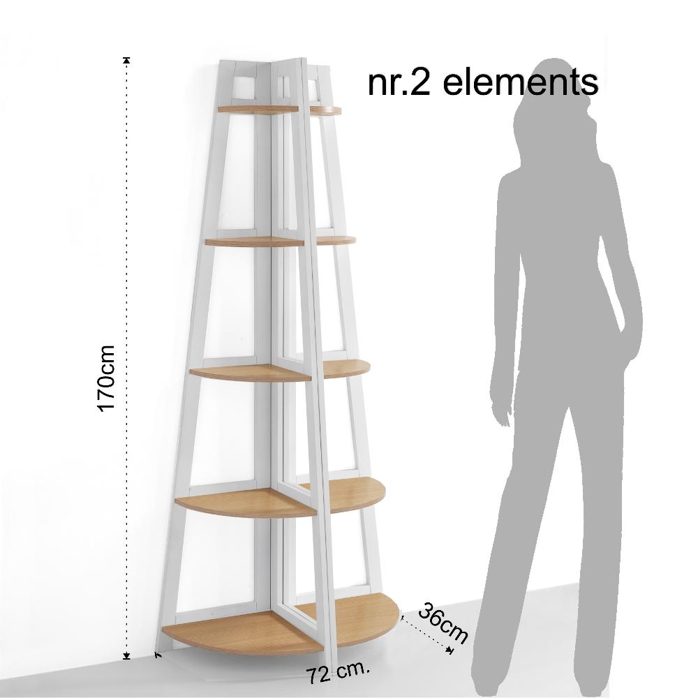 Tomasucci Libreria Angolare VARM WOOD