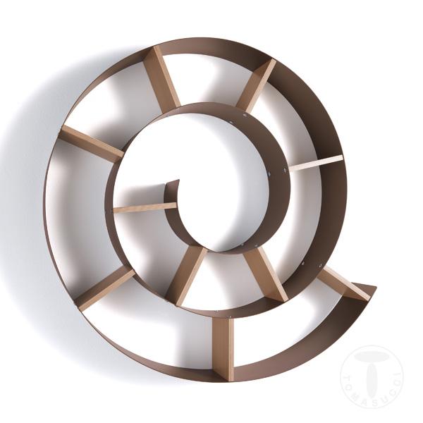 Tomasucci mensola da parete CHIOCCIOLA CORTEN