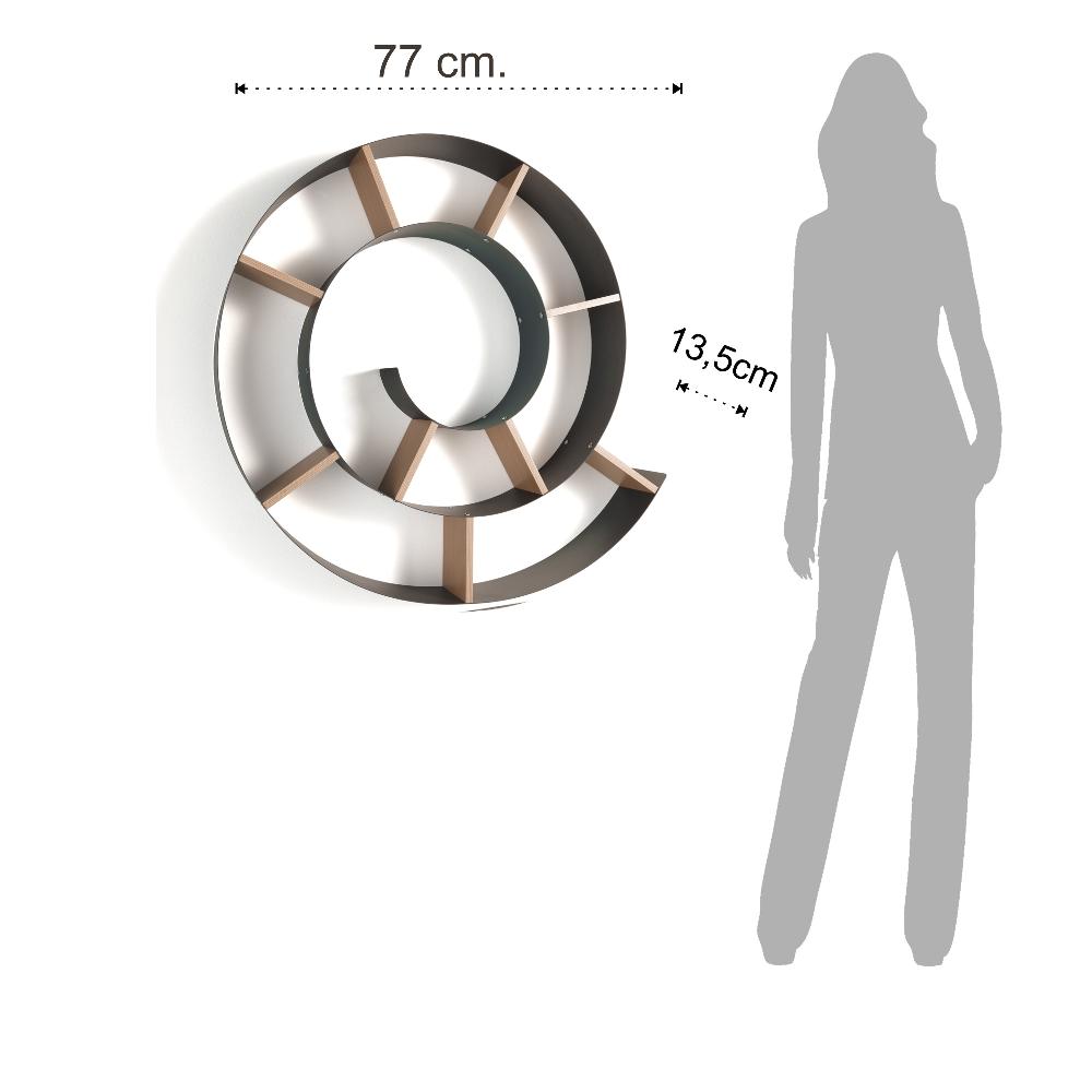 Tomasucci Mensola Da Parete CHIOCCIOLA DARK GREY