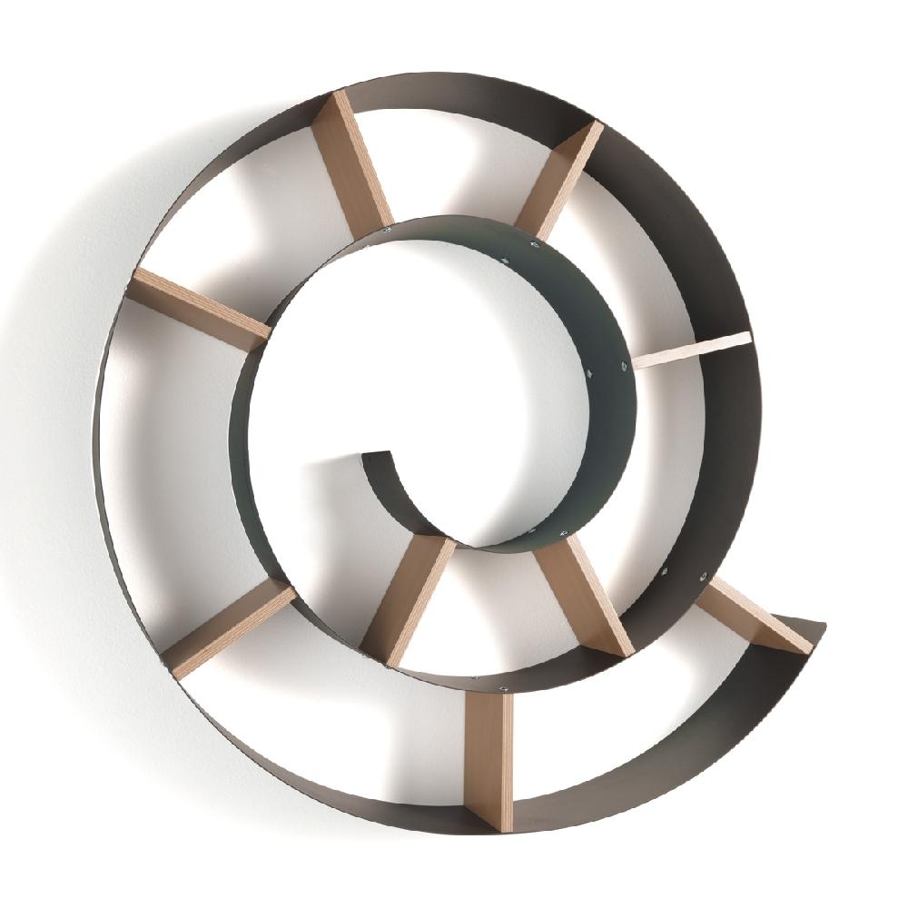 Tomasucci mensola da parete CHIOCCIOLA DARK GREY