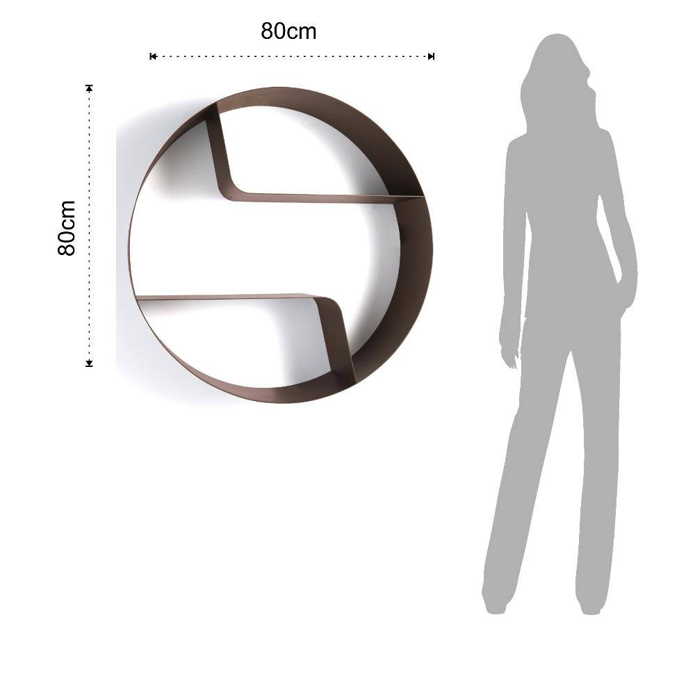 Tomasucci Mensola / Libreria Da Parete GIOVO CORTEN