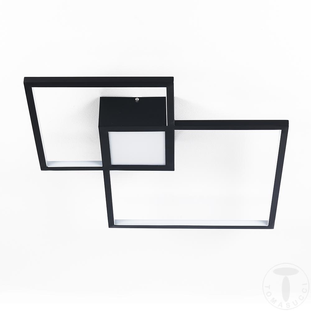 Tomasucci Plafoniera / Applique SQUARE BLACK