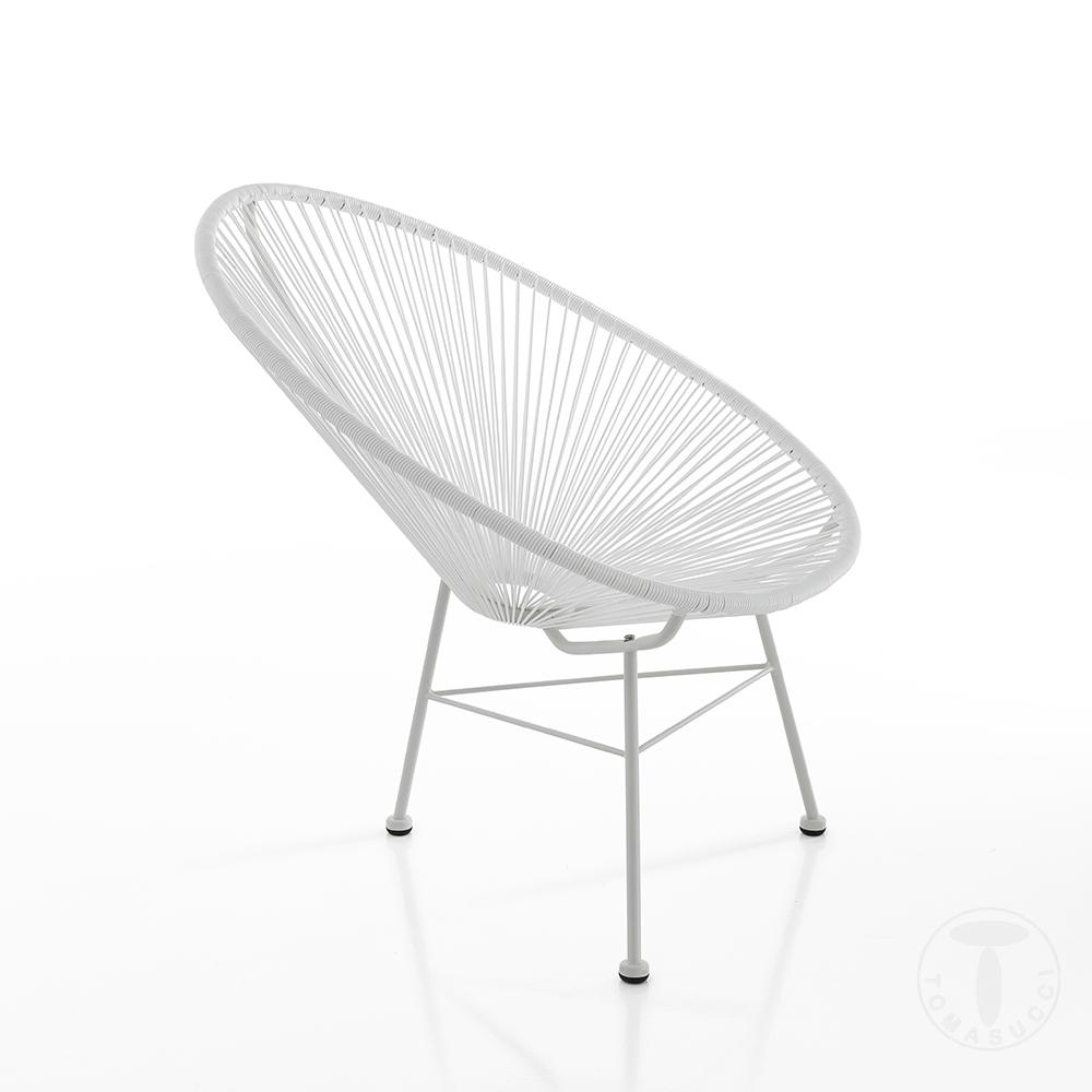 Tomasucci Poltrona da interno / esterno NUMANA WHITE