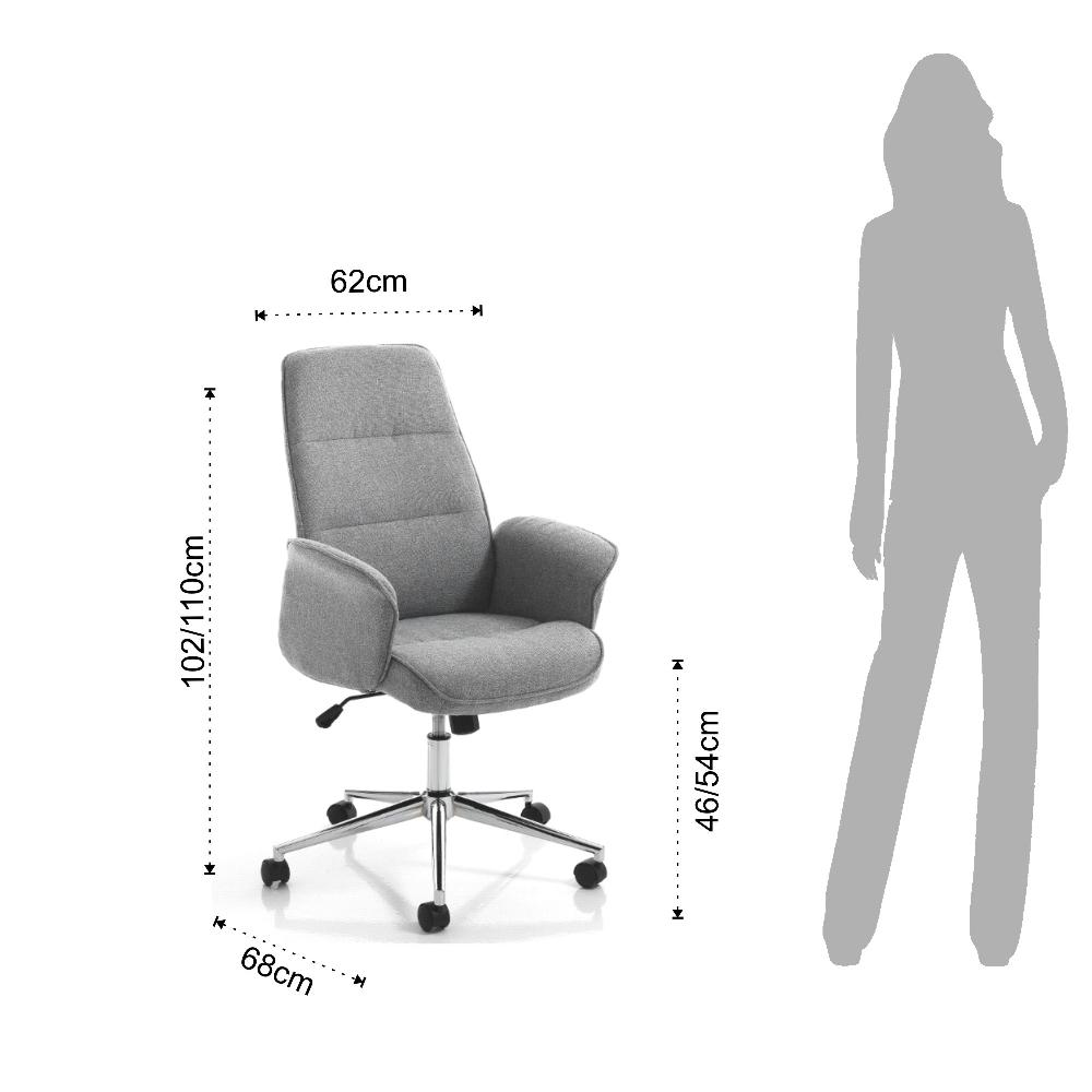 Tomasucci Poltrona Da Ufficio DONY HIGH GREY