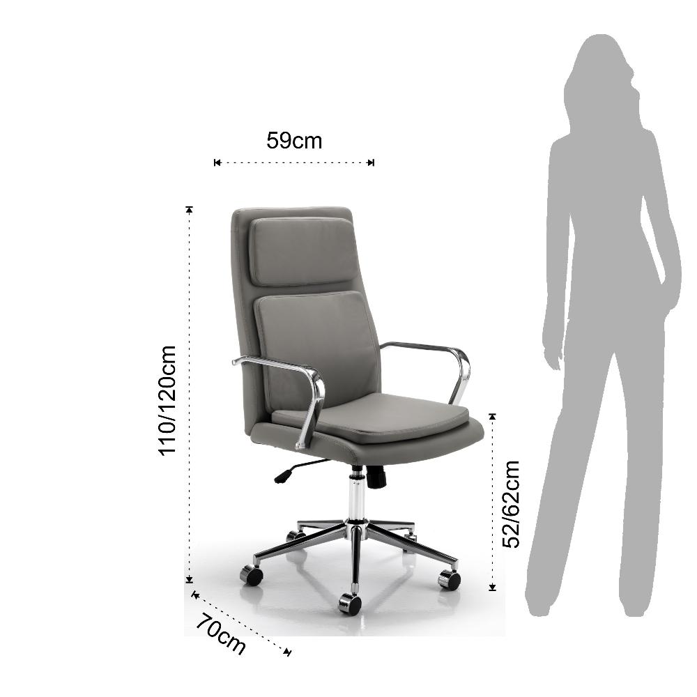 Tomasucci Poltrona Da Ufficio PRESTIGE GREY