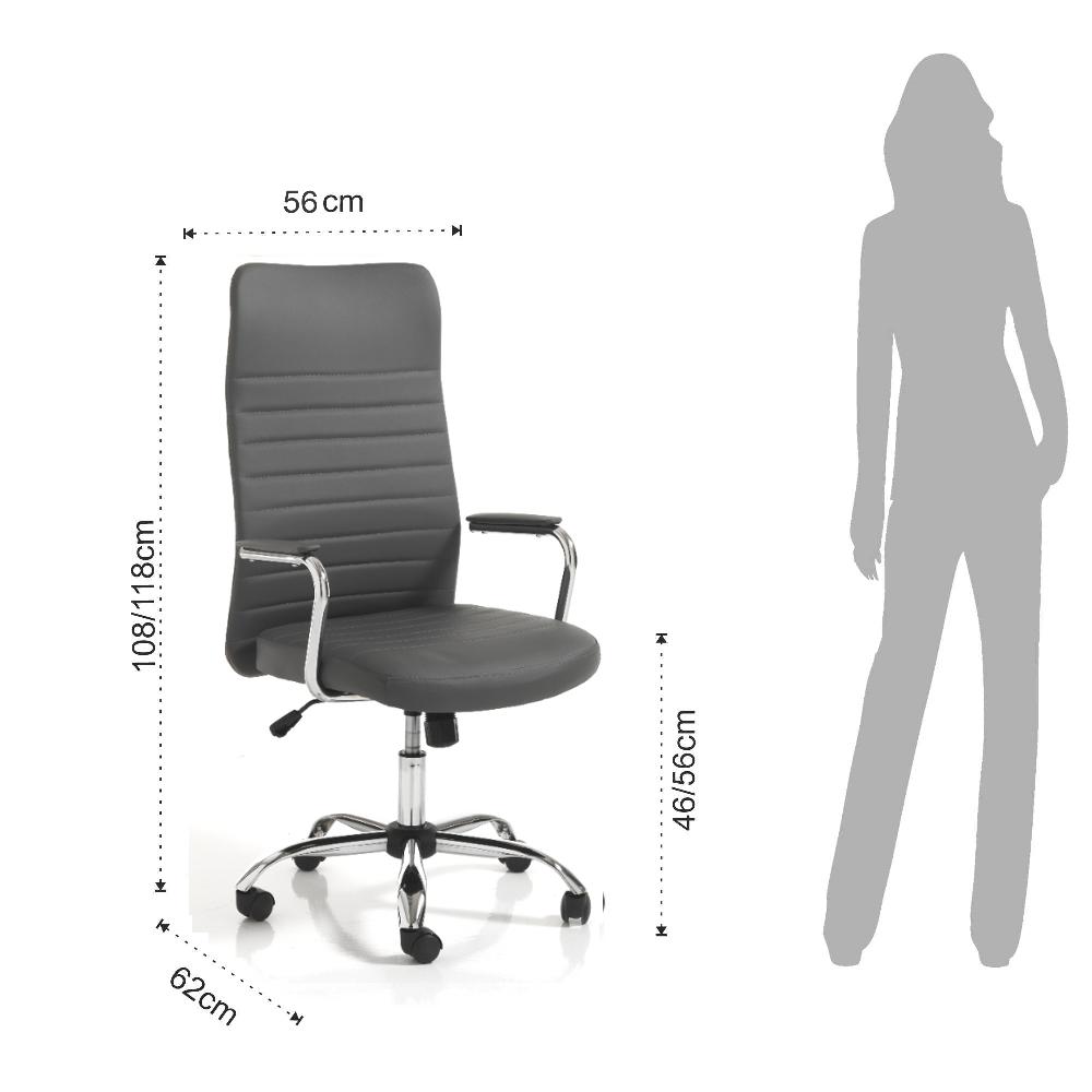 Tomasucci Poltrona Da Ufficio TYLER HIGH GREY