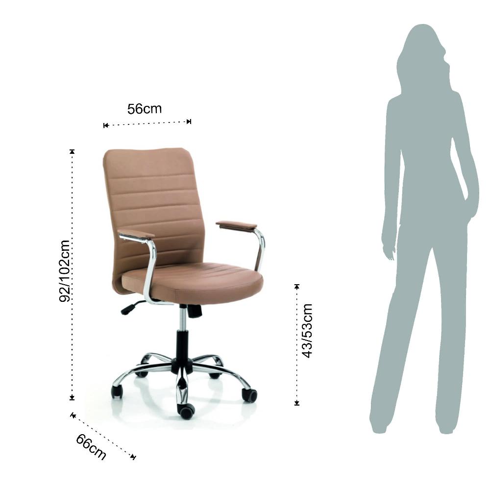 Tomasucci Poltrona Da Ufficio WICHITA BROWN