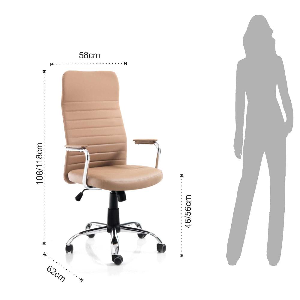 Tomasucci Poltrona Da Ufficio WICHITA HIGH BROWN