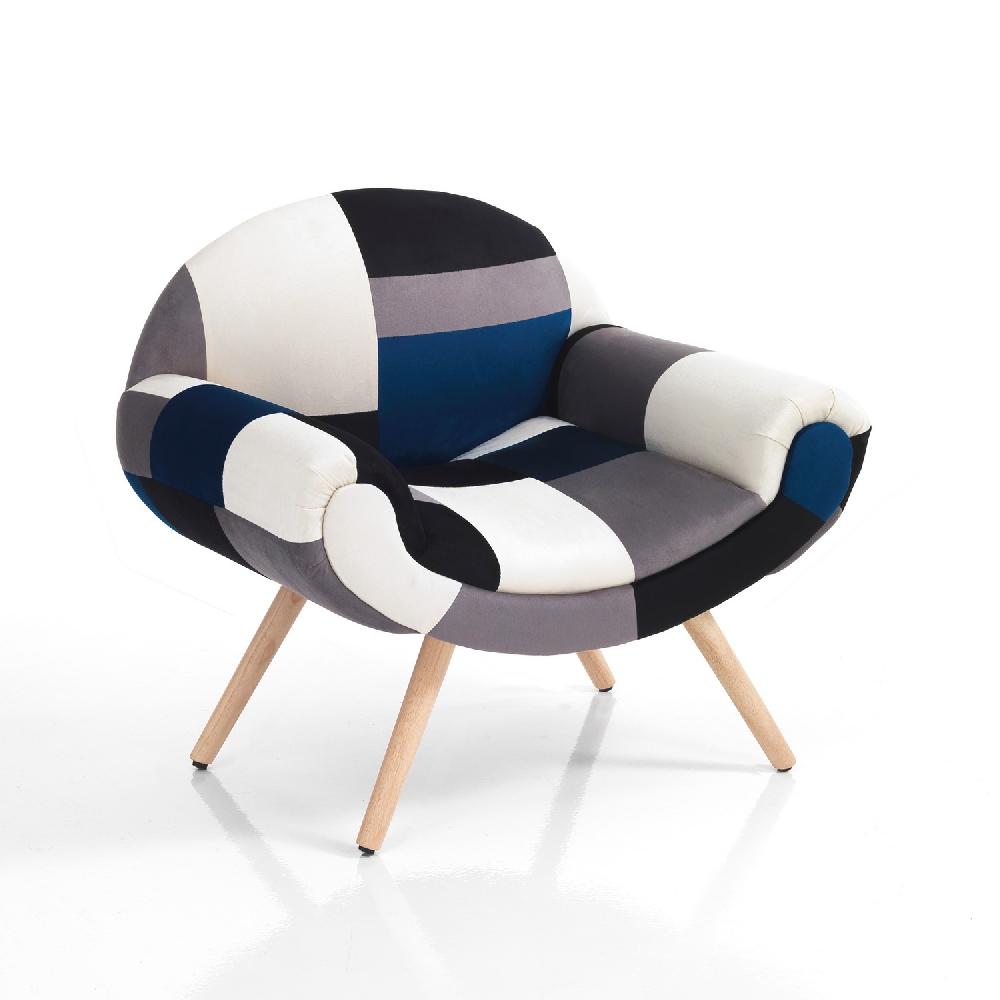 Tomasucci poltrona KALEIDOS-F BLUE