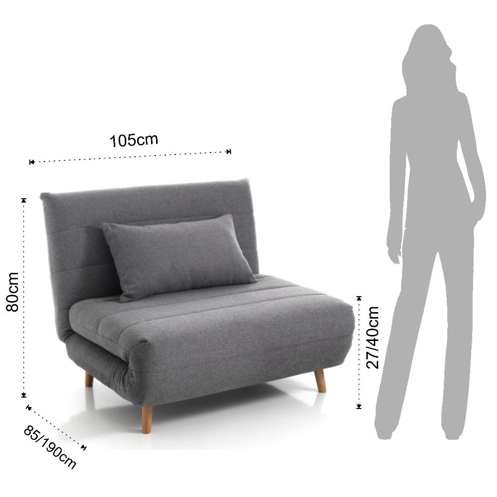 Tomasucci Poltrona / Letto SHIFT LINES GREY