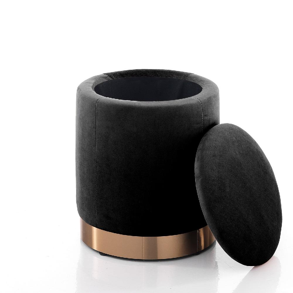 Tomasucci POUF CON.RE "DIDO POWDER BLACK"