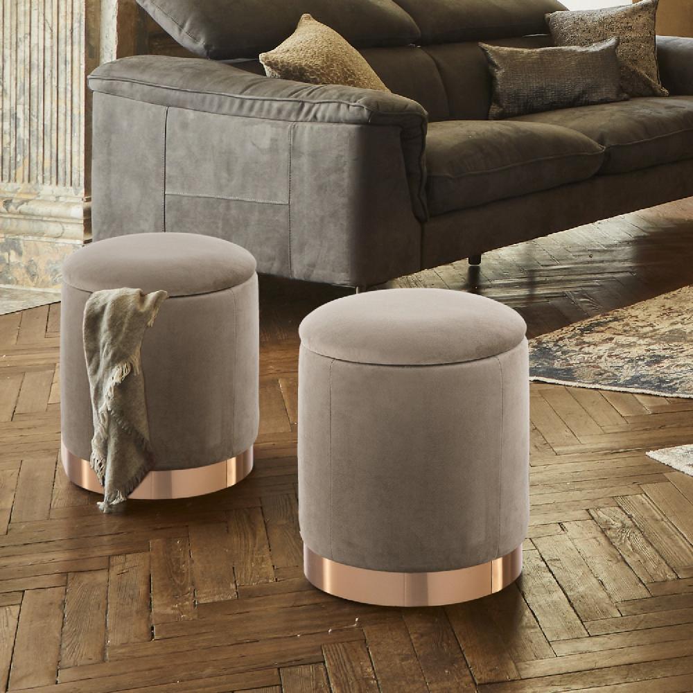 Tomasucci POUF CON.RE "DIDO POWDER TAUPE"