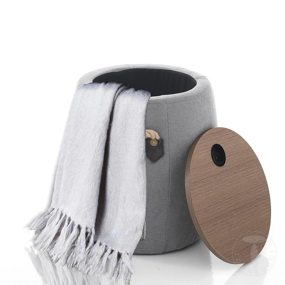 Tomasucci Pouf Contenitore BARRIL GREY