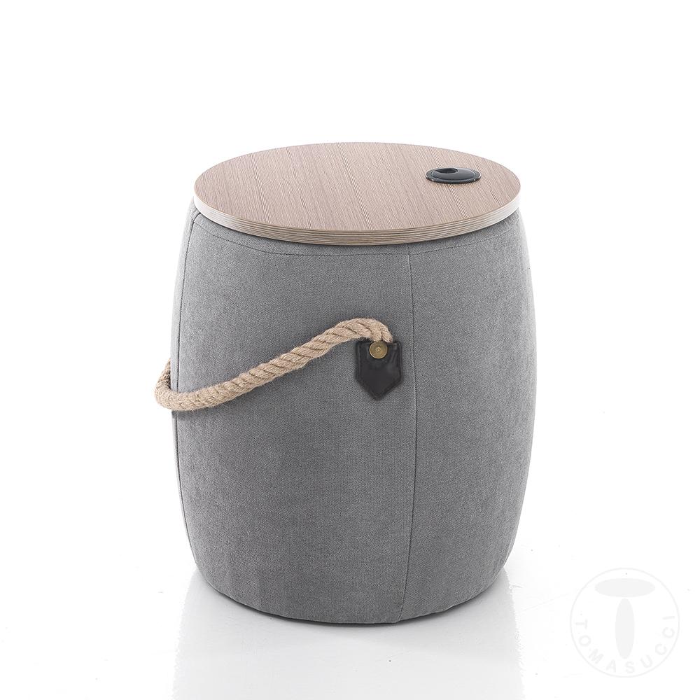 Tomasucci Pouf contenitore BARRIL GREY