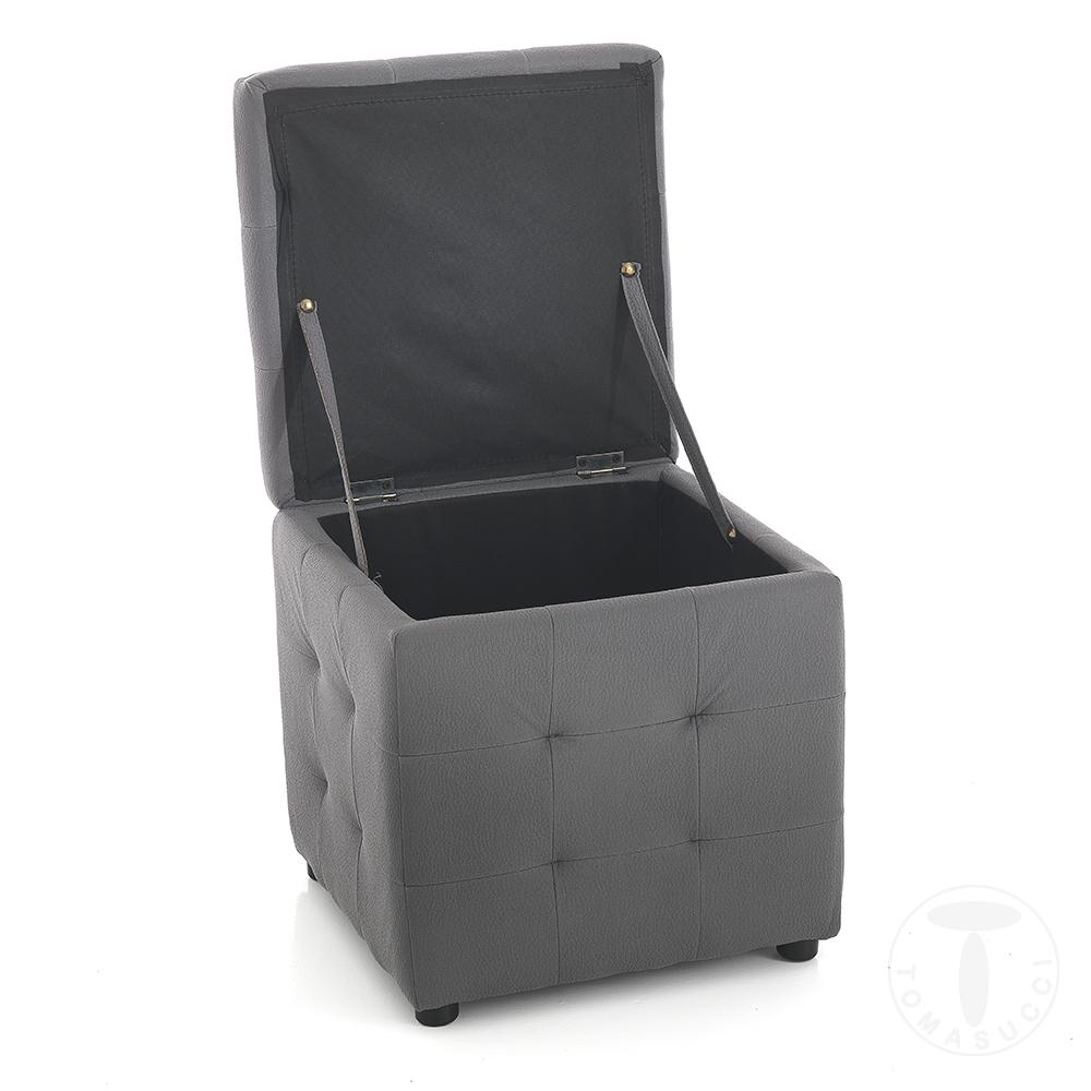 Tomasucci Pouf Contenitore DADO DARK GREY