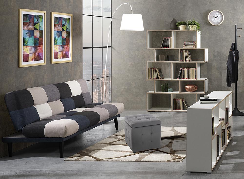 Tomasucci Pouf Contenitore DADO DARK GREY