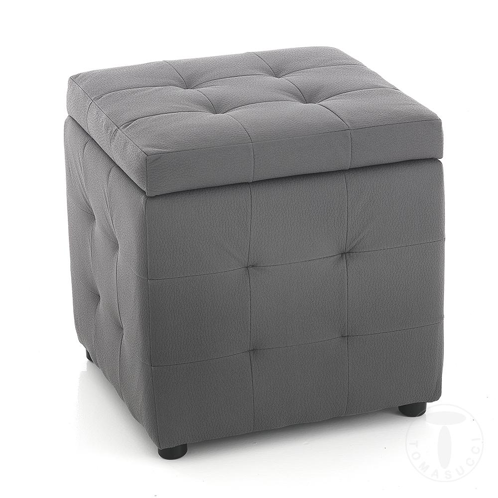 Tomasucci Pouf contenitore DADO DARK GREY