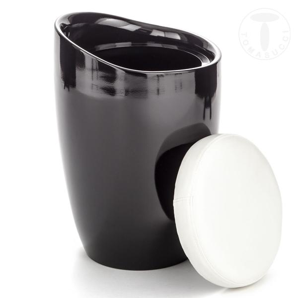 Tomasucci pouf contenitore PILLOW BLACK