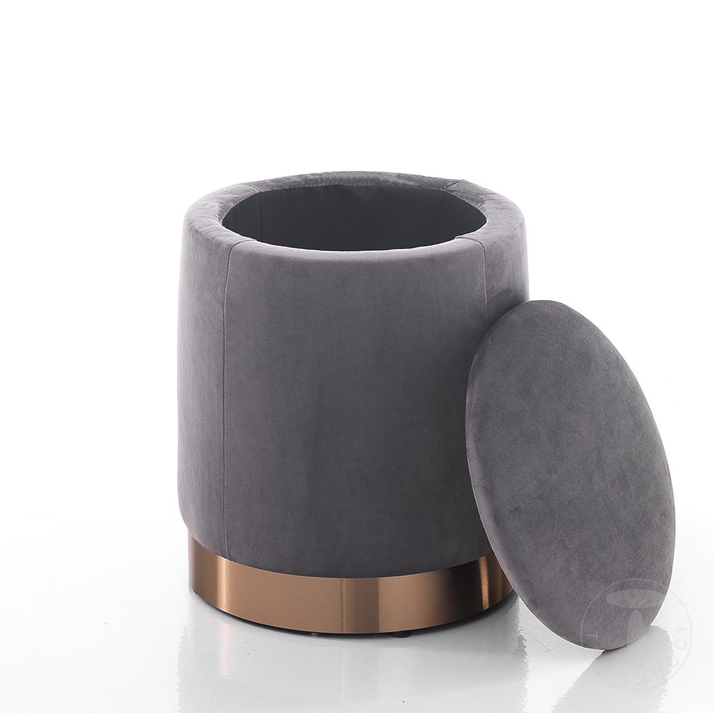 Tomasucci Pouf Imbottito Contenitore DIDO GREY