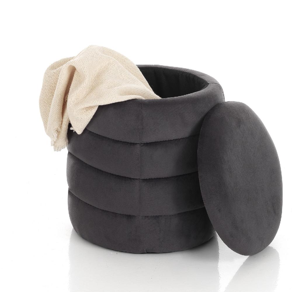 Tomasucci Pouf Imbottito Contenitore GUM GREY