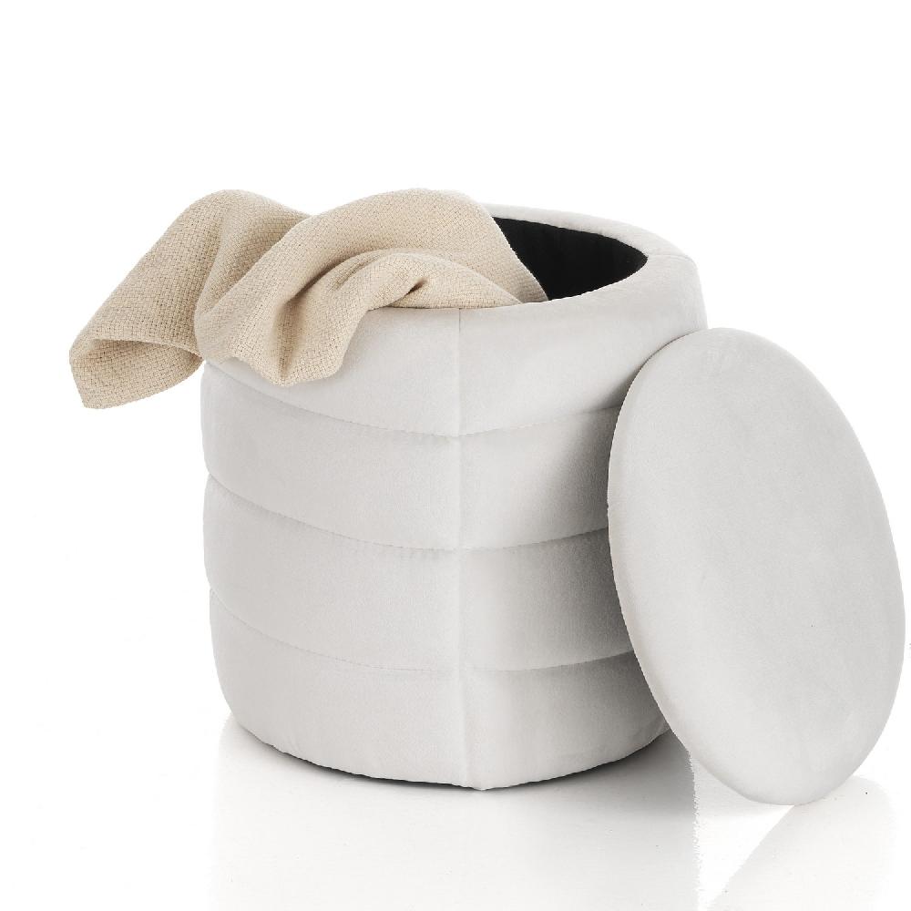 Tomasucci Pouf Imbottito Contenitore GUM WHITE