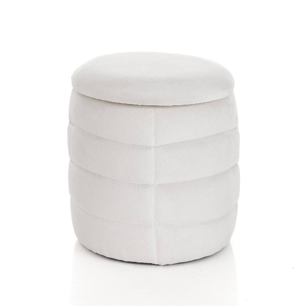 Tomasucci Pouf imbottito contenitore GUM WHITE