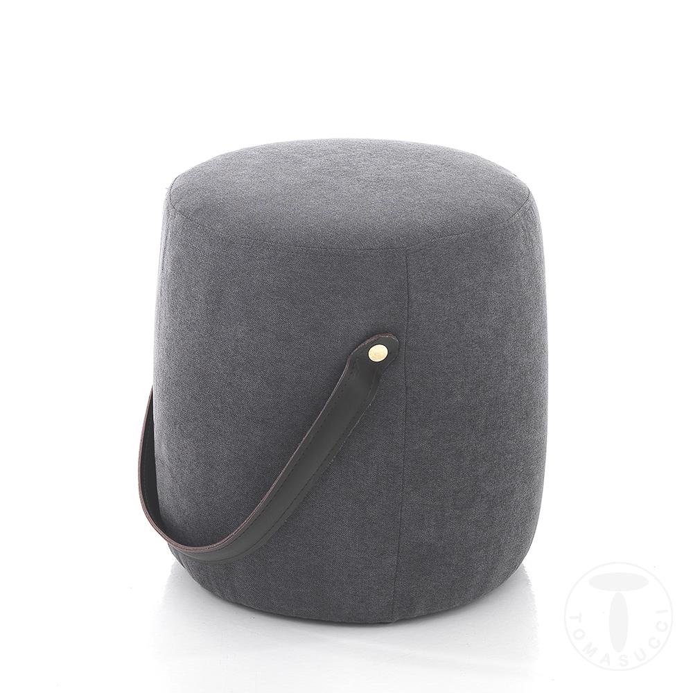 Tomasucci Pouf imbottito DRUM DARK GREY