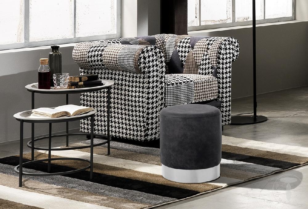 Tomasucci Pouf / Sgabello KAMI DARK GREY