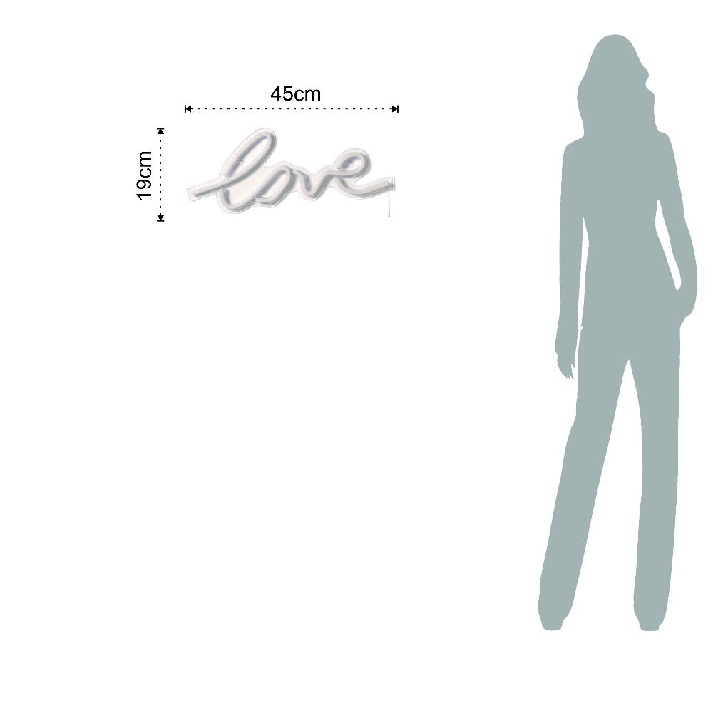 Tomasucci Scritta Luminosa Da Parete LOVE