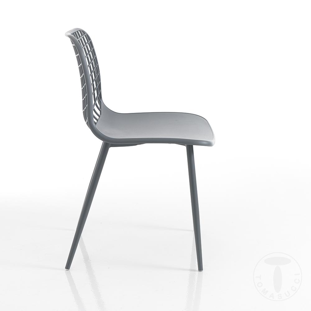 Tomasucci Sedia Da Interno / Esterno NAIROBI GREY