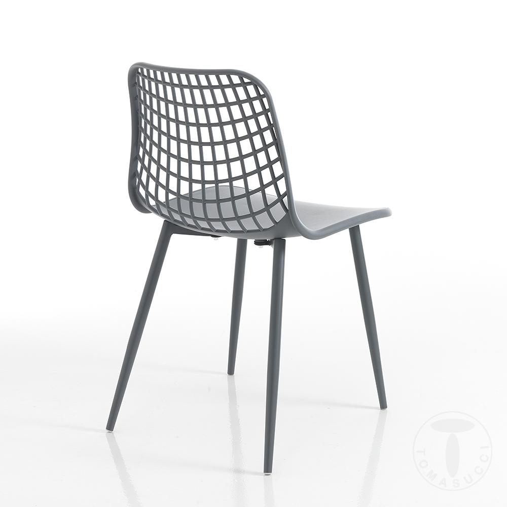 Tomasucci Sedia Da Interno / Esterno NAIROBI GREY