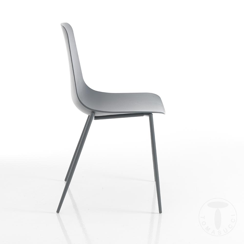 Tomasucci Sedia Da Interno / Esterno OSLO GREY
