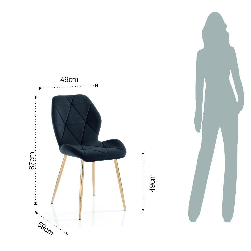 Tomasucci Sedia NEW KEMY GOLD-GREY