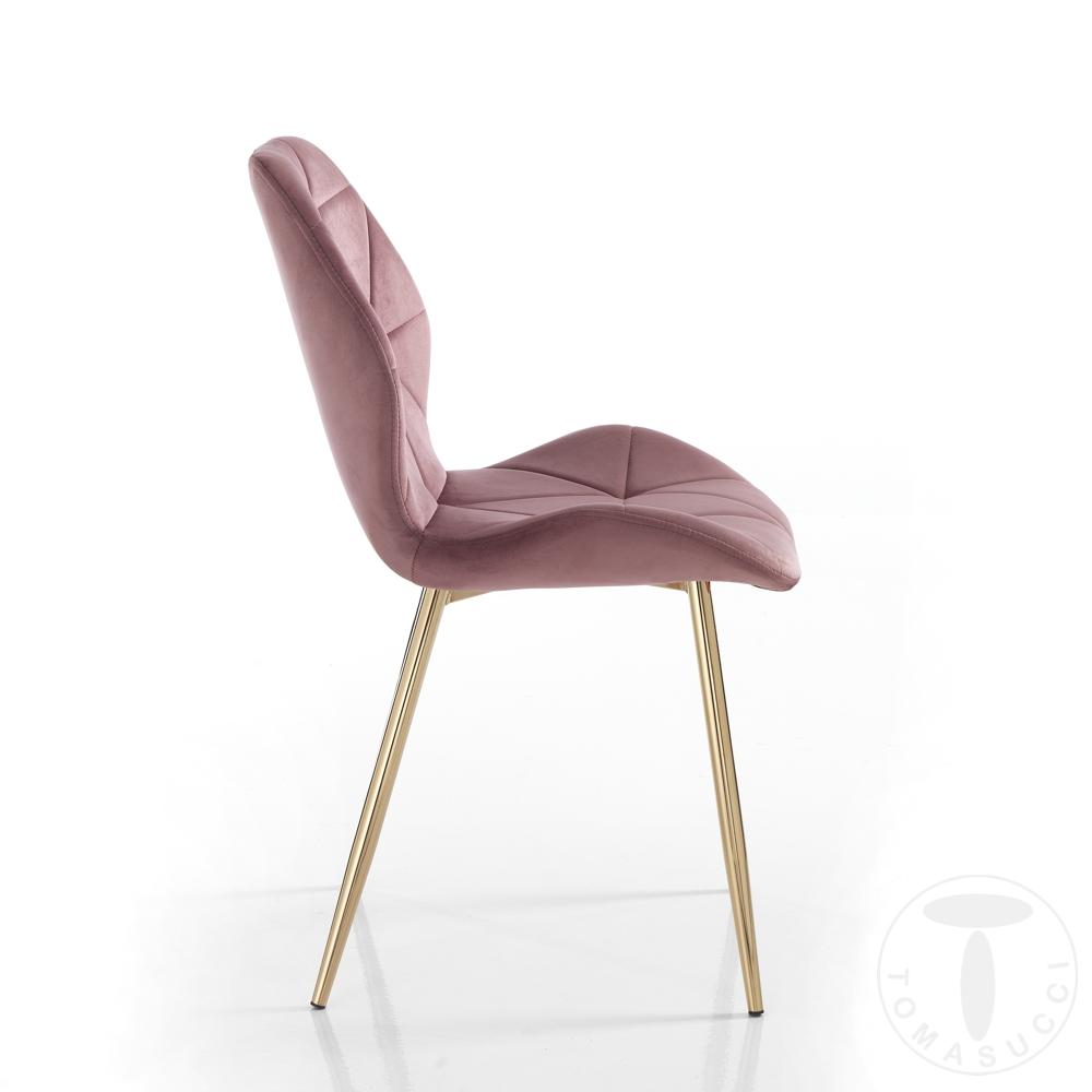 Tomasucci Sedia NEW KEMY GOLD-PINK
