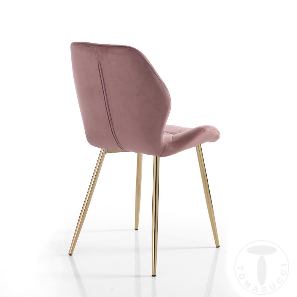 Tomasucci Sedia NEW KEMY GOLD-PINK