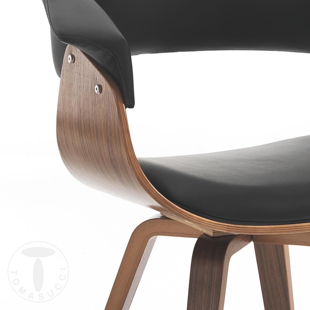 Tomasucci Sedia VISBY DARK WOOD