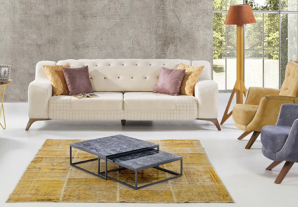 Tomasucci Set 2 Tavolini THIN-Q BLACK MARBLE