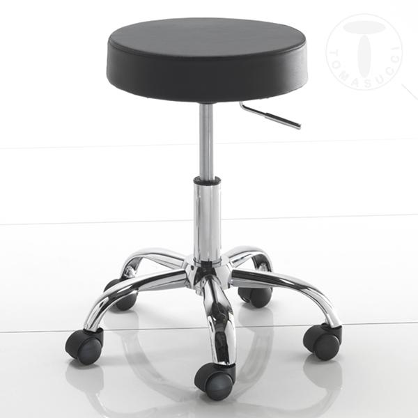 Tomasucci sgabello per scrittoio TIZIO BLACK