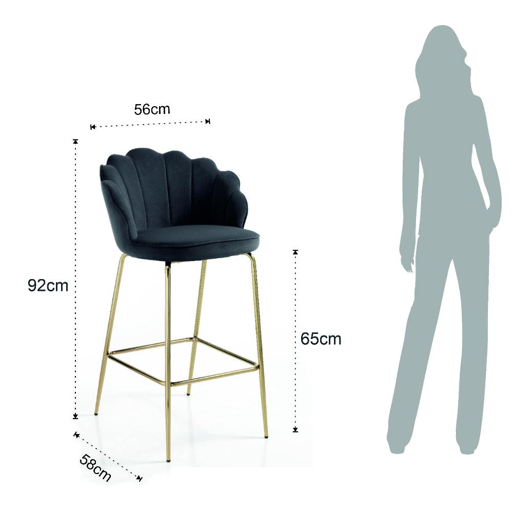 Tomasucci Sgabello SHELL GREY