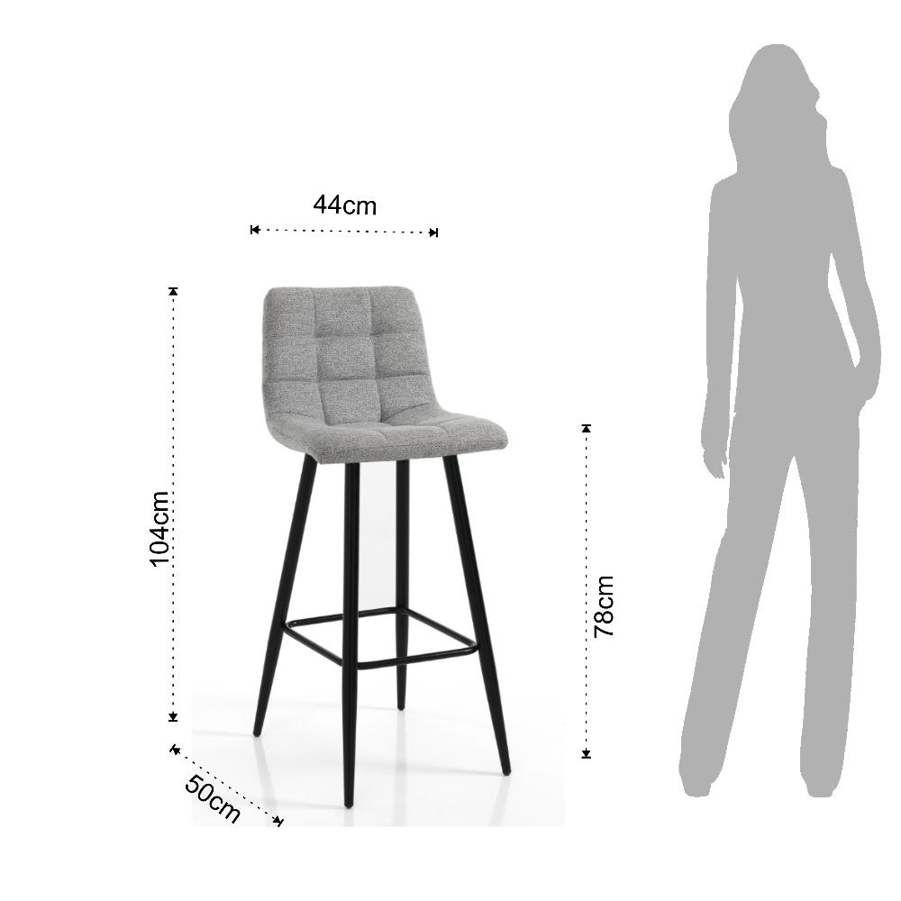 Tomasucci Sgabello TOFFEE LIGHT GREY